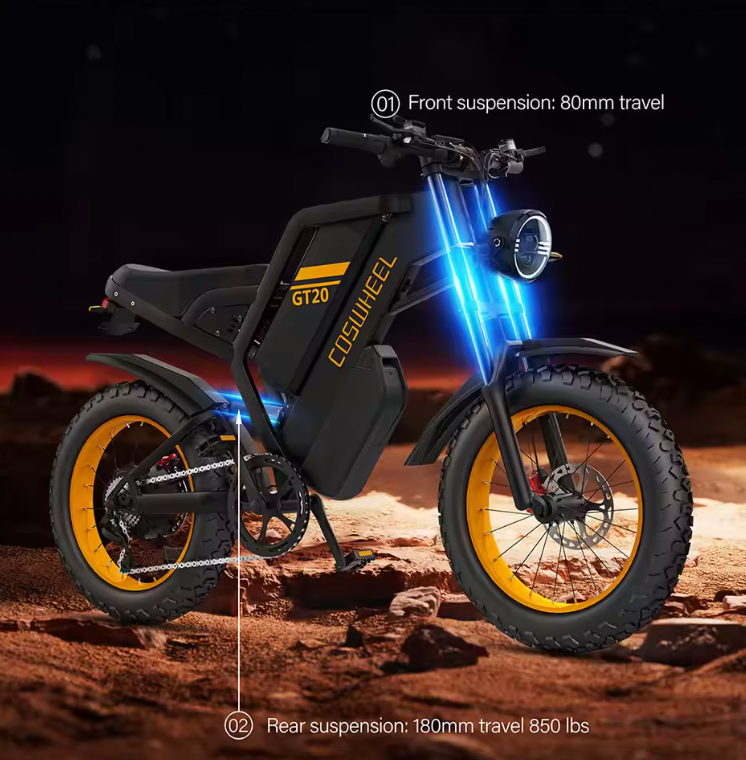 Coswheel GT20 Pro – VTT Électrique 3000W Dual Motor