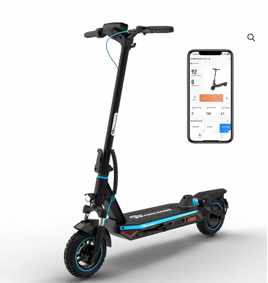 Trottinette Électrique A1 EVERCROSS – 500W, 48V 14Ah, Pneus 10’’ – Puissance et Confort